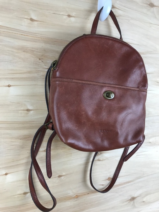 Vintage Margot New York Soft Brown Leather Backpack Purse EUC main image 7